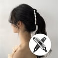 thumbnail image 4 of Miangastore Peignes à Cheveux Perle Résine 2 Pcs 6.1*1.2*0.1 Po, 4 of 8