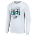 thumbnail image 2 of Men's Starter White Philadelphia Eagles Team Name Graphic Long Sleeve T-Shirt, 2 of 3