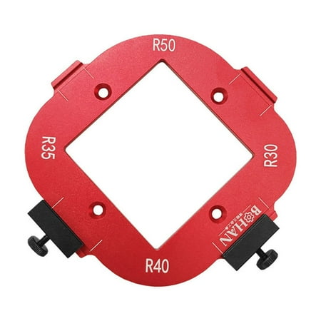 

FLYHMAI Clearance Warehouse 4 in 1 Arc Angle Positioning Template Corner Router Template Aluminum Alloy Corner Template for Woodworking for Cutting Machine