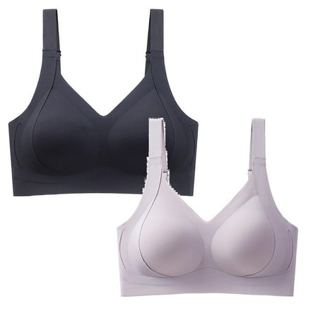 LUOGENLI Women Bras Push up 40D Women s Adjustable Pull and Drop Large Size Underwear Women s Gathering Sports Bra without Steel Rings Women Bralette Set Women Bralette Pack M