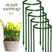 Dengmore 6PCS Plastic Arcuated DIY Plant Support Garden Climbing-Trellis Vine Cage for Home