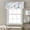 White, variant on Kitchen Curtain Valance Gold Star Starry Sky Rod Pocket Window Valances,Galaxy Theme Small Windows Treatment for Living Room Bedroom,42"x12"