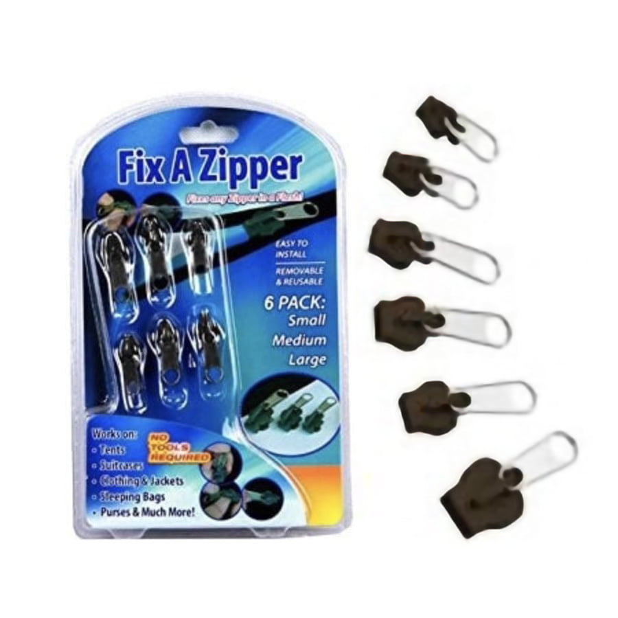 FixnZip Replacement Zipper Repair Kit for Wetsuit Large Graphite S160-L 