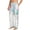 White, variant on Cute Elephant Mens Soft Woven Cotton Elastic Waistband Sleep Pajama Pant Lounge Sleep Pant With Pockets And Drawstring-XX-Large