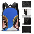 thumbnail image 3 of Chibi Maruko-chan Backpack Three Piece Essentials 17 Inch Bag Lunch Tote Pen Case, 3 of 4