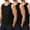 Black/Black/Black, variant on Men's 3 Pack Workout Tank Tops Quick Dry Sleeveless Muscle Tee Gym Bodybuilding Fitness Shirts for Men