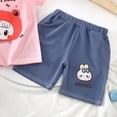 thumbnail image 4 of Faraee Toddler Baby Girl Summer Clothes Short Sleeves T-Shirt Tee Tops Shorts Cute Outfits Set Rabbit Print 2 Piece Clothing Set (5-6T,Pink), 4 of 5