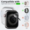 thumbnail image 2 of WWS-2 Pack Étui Rigide pour Apple Watch Series SE/6/5/4 Protecteur d'Écran 40mm, avec Verre Trempé 9H Protecteur d'Écran, Couverture Complète pour Accessoires iWatch 40mm, Blanc, 2 of 4
