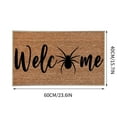 thumbnail image 2 of JoyMoreHome Halloween, Thanksgiving Day Decorations Door Mat, Non-Slip Washable Linen Mats Floor Mat for Outdoor, Front Door, Porch Entryway, Indoor Bathroom and Kitchen, 2 of 5