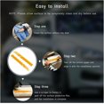 thumbnail image 3 of Yazoeia 2PCS Car Rear View Mirror Stickers, Waterproof Auto Side Rearview Mirrors Decal Stripes, Universal Anti-Collision Striped Automotive Warning Stripes for Most Vehicles (Yellow) CJC912-114720, 3 of 6