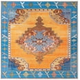thumbnail image 5 of Unique Loom Timeless Collection Area Rug - Thomas (7' 6" Square Orange/Blue), 5 of 5