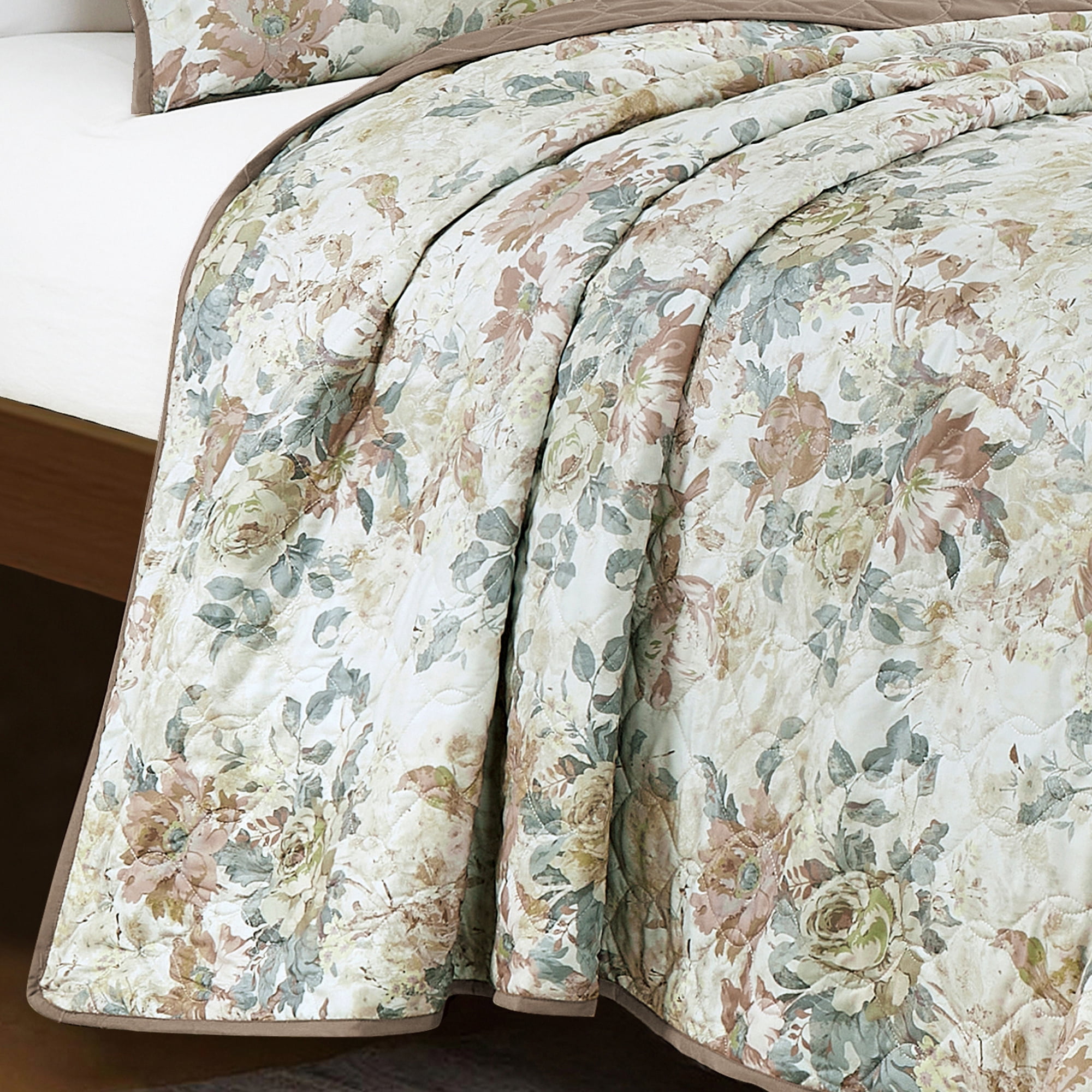 Evjk 3-Piece Decorative Lightweight Bedspread Set – Reversible, Microfiber with Minimalist Print, King
