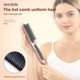 KSKIN Fast Heating Hair Straightener Brush Anti Scald Ceramic with 6