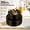 350pcs Black Plastic Plates with Gold Rim, variant on 350pcs Christmas Plastic Dinnerware Set for 50 Guests, Gold Plastic Silverware, Christmas Tree Plates and Cups, Festive Holiday Party Supplies