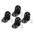 thumbnail image 1 of DOLITY 4Pcs Stainless Metal Furniture Hinges 180 Degree Rotation Black, 1 of 9