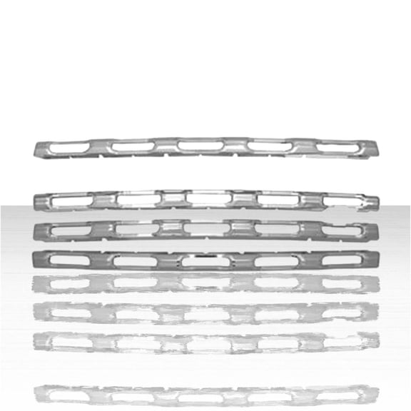 4pc Grille Insert for 2020-2021 Chevy Silverado 2500/3500 HD - Chrome