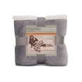 thumbnail image 4 of ClimateRight by Cuddl Duds Oversized Throw With A Cozy Sherpa Pocket For Your Feet, Solid Gray, 4 of 6