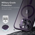 thumbnail image 5 of for iPhone 14 Pro Case, Compatible with MagSafe, Shockproof -Grade Protection, Yellowing Resistant,  Phone Case for iPhone 14 Pro, Classic Hybrid Case (HaloLock), Clear Purple, 5 of 15