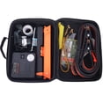 thumbnail image 2 of Car Roadside Emergency Kit, Auto Safety Tool Set with Jumper Cables, Air Compressor, First Aid & Warning Triangle, 2 of 23