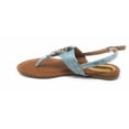 thumbnail image 3 of Victoria K Women's Gold Buckle Metallic Sandals, 3 of 4
