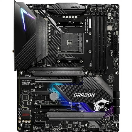 MSI MPG B550 Gaming Carbon WiFi Gaming Motherboard ., Black (Certified Refurbished)