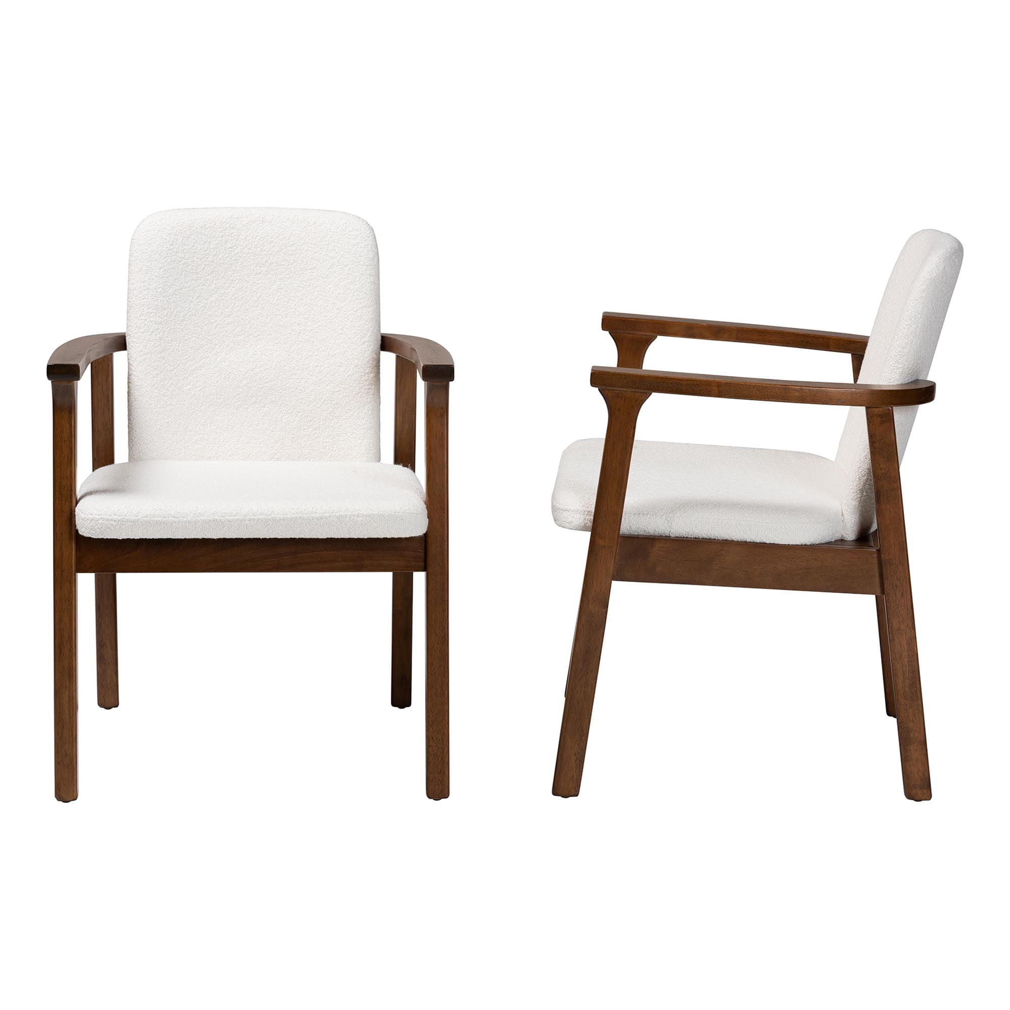 Baxton Studio Miyagi Scandinavian Dining Chair, Set of 2, White