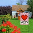 thumbnail image 4 of Valentines Day Garden Flag 12×18 Inch Double Sided Valentine Love Heart Welcome Flag for Outside Yard Anniversary Wedding Farmhouse Decoration DF172, 4 of 6