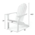 thumbnail image 5 of YYAo Adirondack Chair, Outdoor Reclining Chair,Acacia Wood Outdoor Adirondack Chair with Ergonomic Design-White, 5 of 11