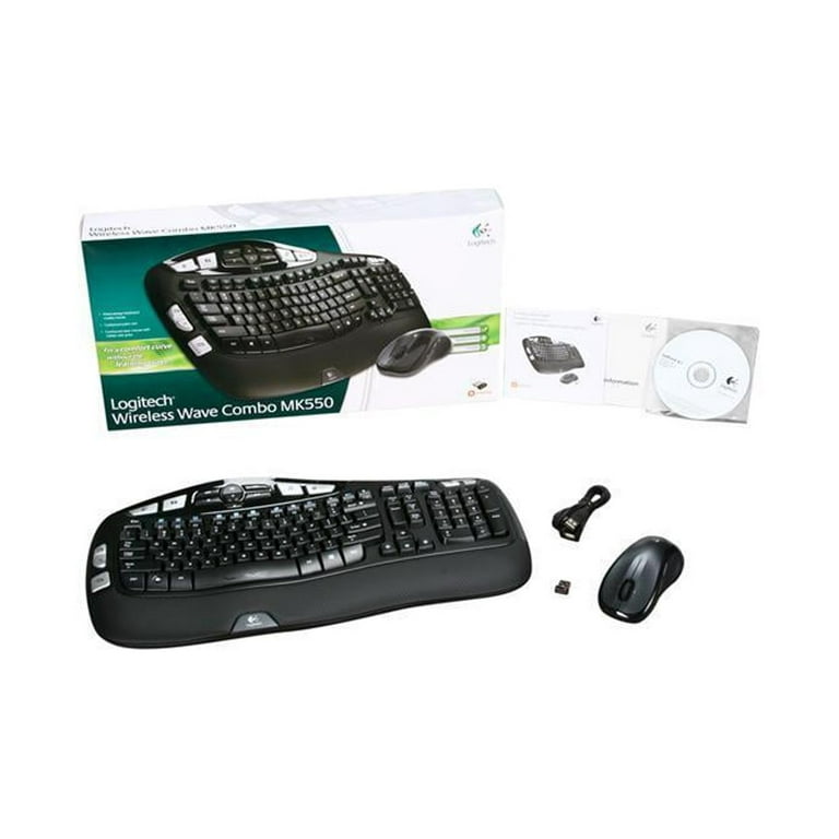 Nysgerrighed Motley hensynsfuld Logitech MK550 Wireless Wave Keyboard and Mouse Combo - Walmart.com