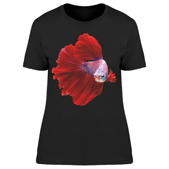 Frontview Broad Tail Betta Fish T-Shirt Women -Image by Shutterstock, Female x-Large