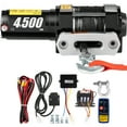 thumbnail image 1 of 4500LBS Electric Recovery Winch Truck ATV 12V Wireless Remote Control Synthetic Rope Winches, 1 of 6