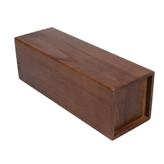 Hemoton Wooden Entryway Umbrella Holder and Cane Stand Basket, Rustic Floor-Standing Organizer for Home, Hotel, Office Decor