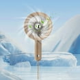 thumbnail image 5 of Hwkond Handheld Fan Mini Portable Fan Silent Powerful Handheld Fan Cute Design 3 Speed Small Desk Fan With Base Lightweight USB Rechargeable Fan on Clearance, 5 of 8