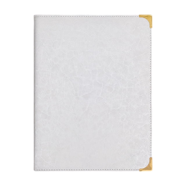 yuksok Restaurant Menu Cover 4 Pages A4 Size Menu Cover for Cafe Wedding Restaurant White