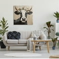 thumbnail image 3 of Stupell Industries Black Cow & Daisy Crown Animals & Insects Painting Gallery Wrapped Canvas Art Print Wall Art, 30 x 30, 3 of 8