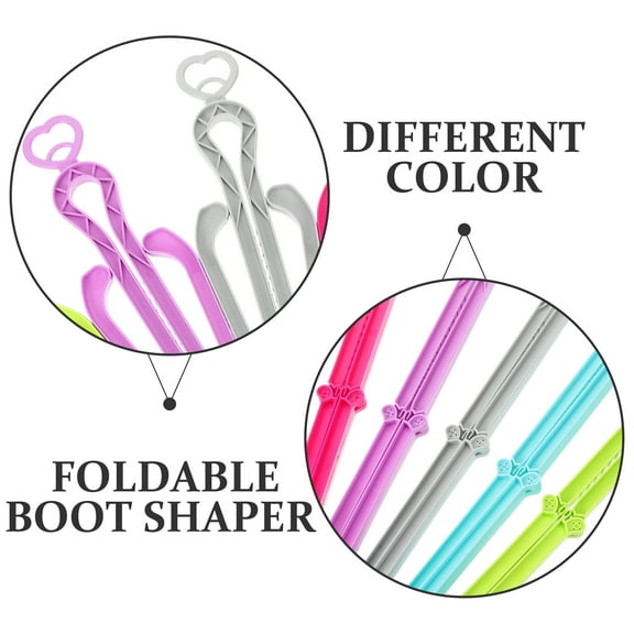 LEXSOMEO 5pcs Folding Boot Shaper Foldable Boot Stands Boot Holders for Tall Boots