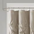 thumbnail image 4 of Home Essence Piedmont Tufted Faux Silk Shower Curtain, Beige, 72x72 Inches, 4 of 5