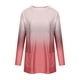 thumbnail image 4 of Tops para mujer Camisas Blusas Elegantes Camisas casuales de manga larga Primavera y otoño Cuello redondo Color degradado Camiseta con bolsillo Top Odeerbi  ODB-5, 4 of 5