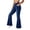 Dark Blue, variant on Bell Bottom Jeans for Women High Waisted Stretchy Flare Jeans Pull On Crossover Wide Leg Flared Pants with Pockets Y2k Butt Lifting Jeggings