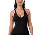 thumbnail image 3 of zbxnLI Women's Slim Yoga Tank Top Summer Fashion Solid Color Sleeveless Athletic Workout Running Tops for Womens, 3 of 7