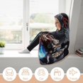 thumbnail image 4 of My Hero Academia Hooded Blanket Poncho, Wearable Hooded Blanket Cozy Soft Warm Plush Fleece Blanket for Adult Women Men, 4 of 7