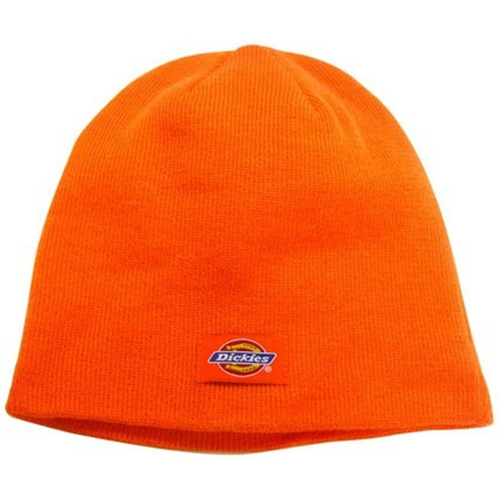 Dickies Core 874 Blaze Orange Basic Knit Hat 9" Cap Accessory Walmart