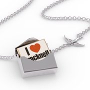 Locket Necklace I Love Bracknell region: South East England, England in a silver Envelope Neonblond