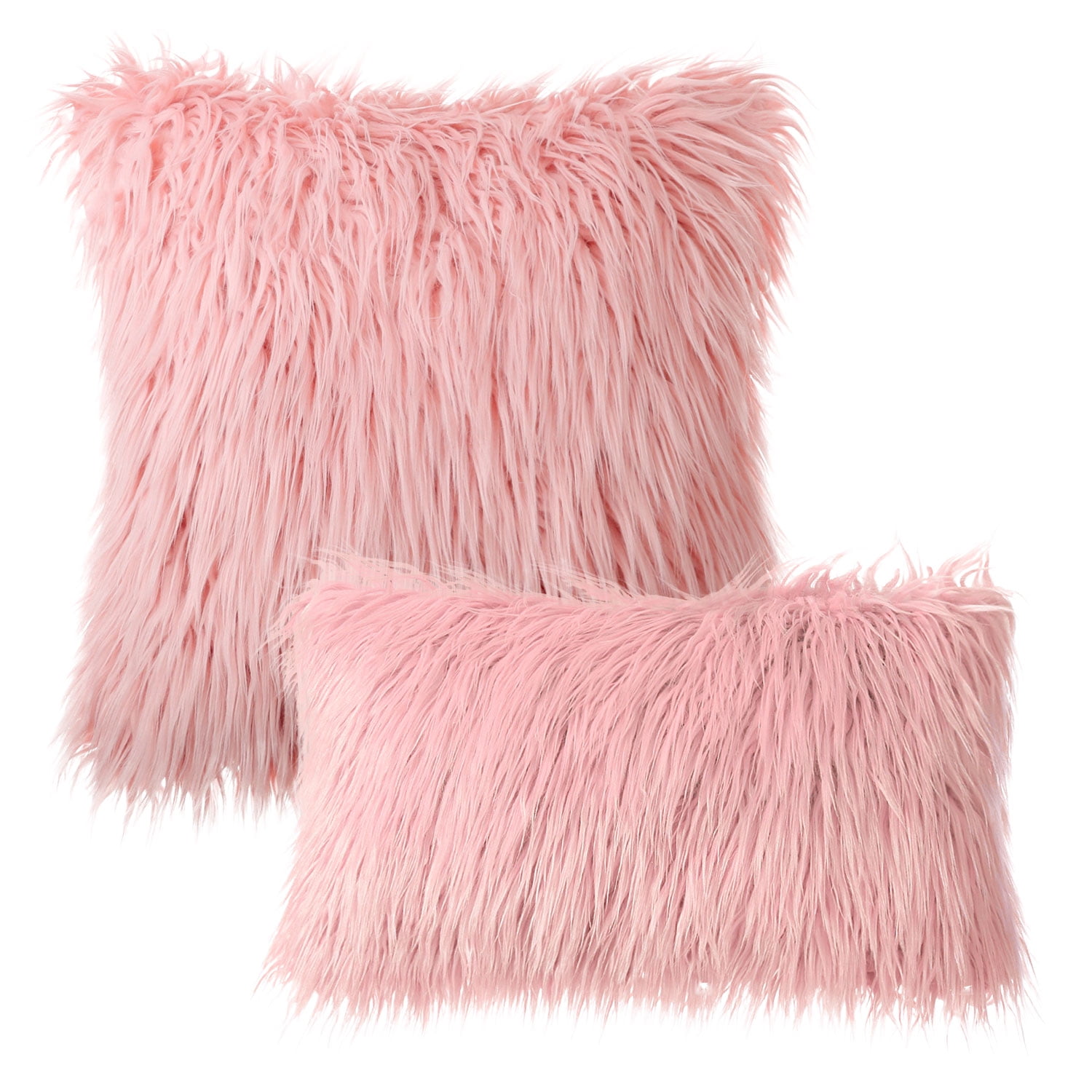 Phantoscope Merino Style Faux Fur Series Decorative Throw Pillow Bundle