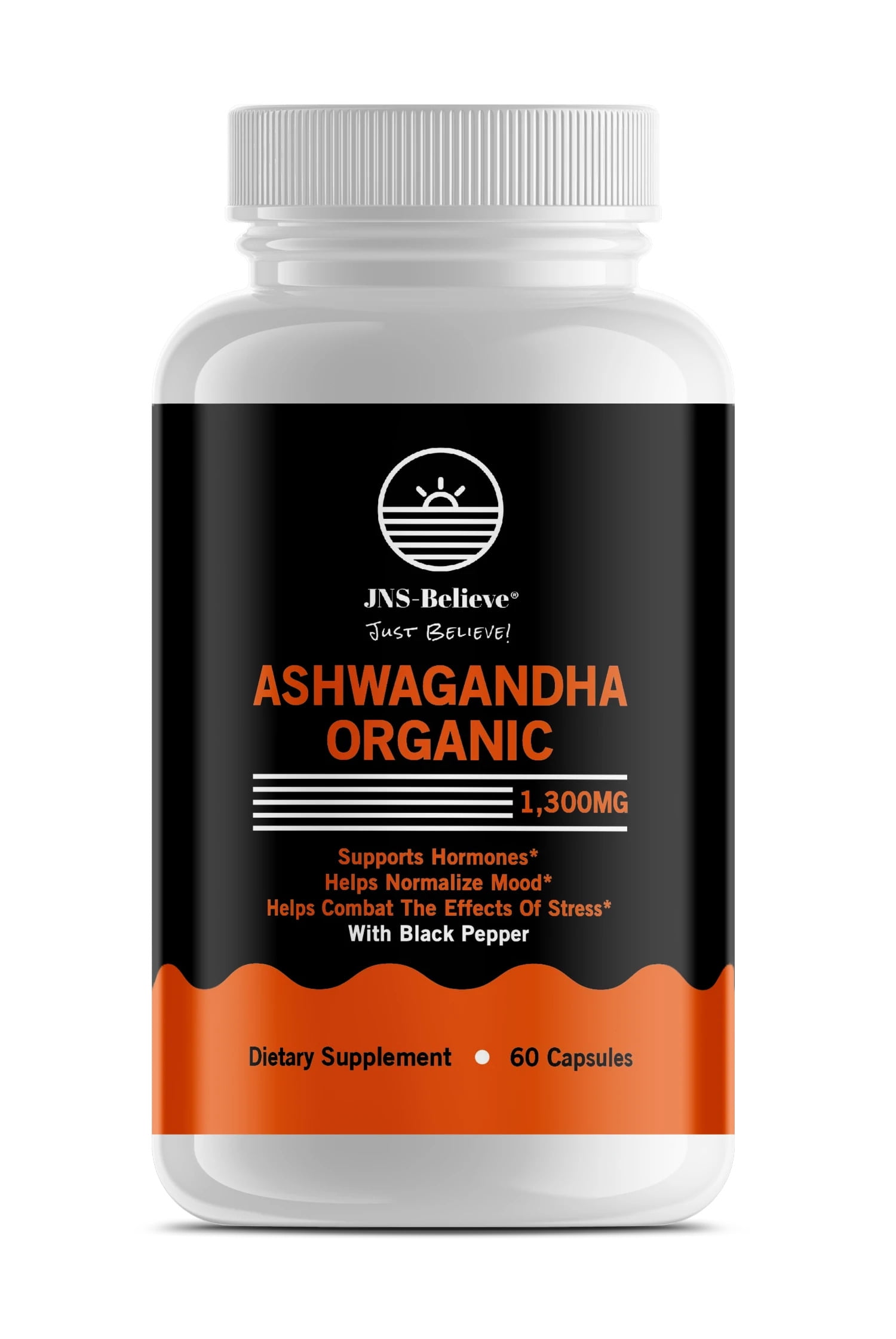 Organic Ashwagandha 1300mg with Black Pepper