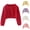Pink, variant on Girls Knit Cardigan Long Sleeve Solid Hollow Out One Button Shawl Wrap Lightweight Top