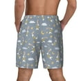 thumbnail image 2 of Lsque Mens Swim Trunks Sleep Rabbit Pattern - Bathing Suit Compression Liner - Beach Swim Shorts Swimwear - (S-3XL) - Stretch Quick Dry -XX-Large, 2 of 9