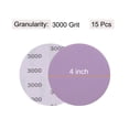 thumbnail image 2 of Unique Bargains 15 Pack 4-Inch Purple Sanding Discs 3000 Grits Hook & Loop Professional Aluminum Oxide Sandpaper, 2 of 6