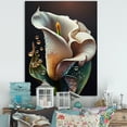 thumbnail image 2 of Designart Gren And White Calla Lily Flower II Canvas Wall Art, 2 of 5