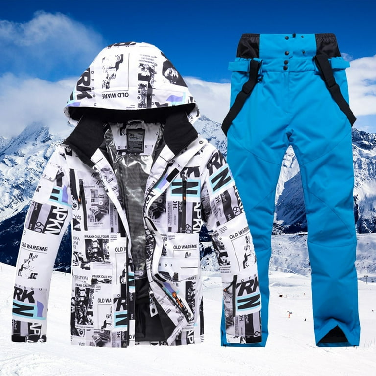 Men Snow Suit Men's Ski Suit Set Windproof, Waterproof Snowboard